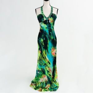 Prom dress sequin lime green Hailey Logan by Adrianna Papell